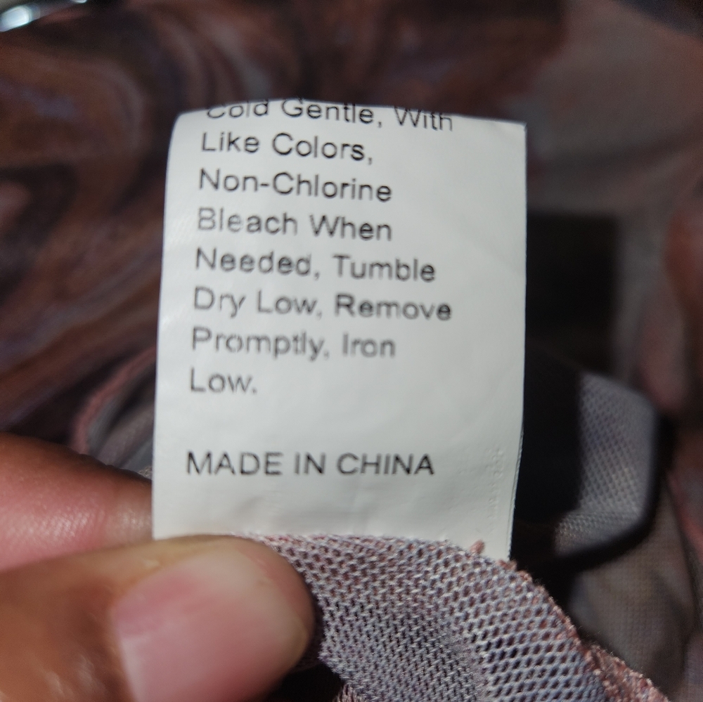 Shein long sleeve sheer top - Picture 3 of 5